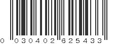 UPC 030402625433