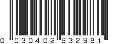 UPC 030402632981