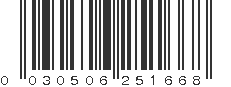 UPC 030506251668