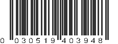 UPC 030519403948