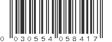 UPC 030554058417