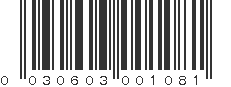 UPC 030603001081