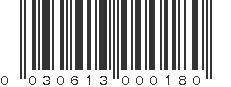 UPC 030613000180