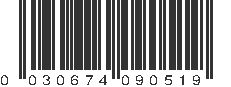 UPC 030674090519