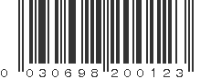 UPC 030698200123