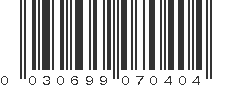 UPC 030699070404