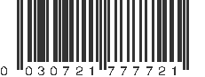 UPC 030721777721