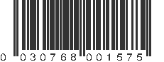 UPC 030768001575