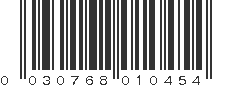 UPC 030768010454