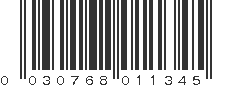 UPC 030768011345