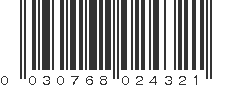 UPC 030768024321