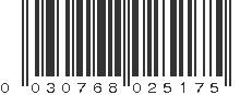 UPC 030768025175