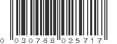 UPC 030768025717