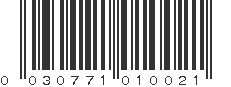 UPC 030771010021