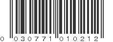 UPC 030771010212