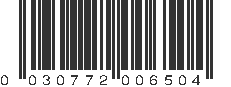 UPC 030772006504