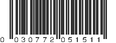 UPC 030772051511