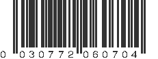 UPC 030772060704