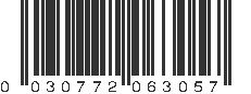 UPC 030772063057