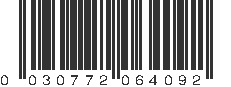 UPC 030772064092