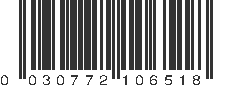 UPC 030772106518