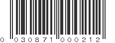 UPC 030871000212