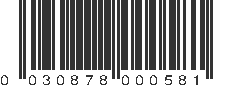 UPC 030878000581