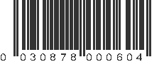 UPC 030878000604