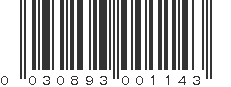 UPC 030893001143