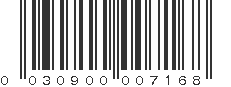 UPC 030900007168