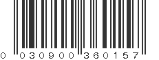 UPC 030900360157