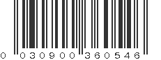 UPC 030900360546