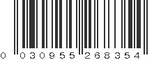 UPC 030955268354