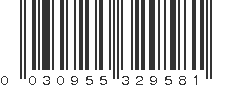 UPC 030955329581