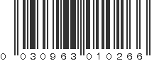 UPC 030963010266