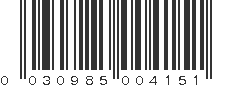 UPC 030985004151