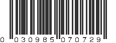 UPC 030985070729