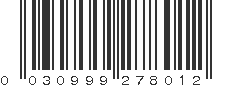 UPC 030999278012