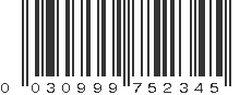 UPC 030999752345