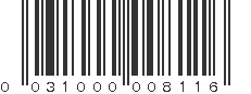 UPC 031000008116