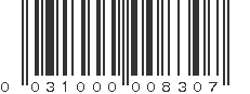 UPC 031000008307