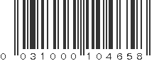 UPC 031000104658