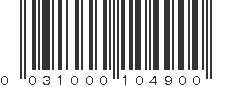 UPC 031000104900