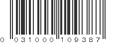 UPC 031000109387