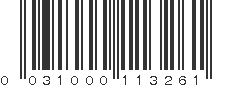 UPC 031000113261