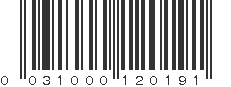 UPC 031000120191