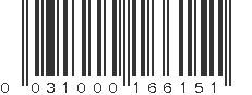 UPC 031000166151