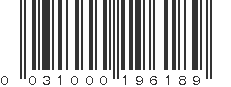 UPC 031000196189