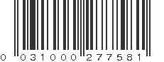 UPC 031000277581