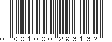 UPC 031000296162